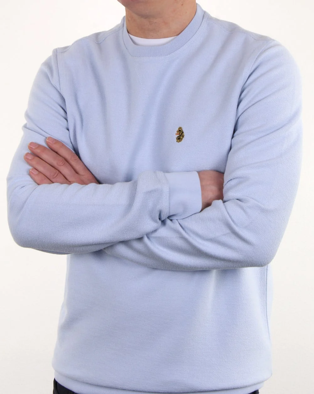 Luke Winner Crew Sweat Sky Blue - Image 3