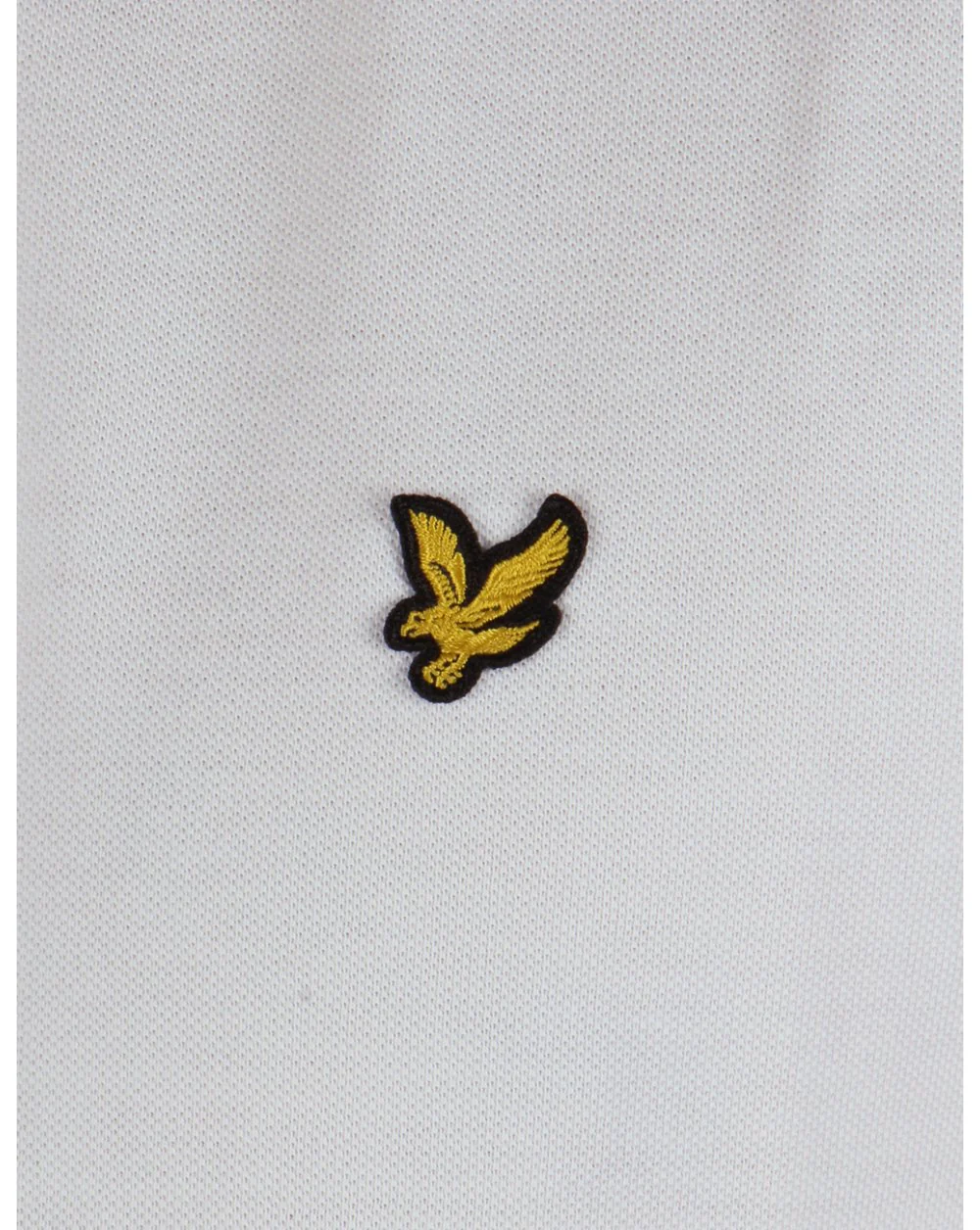 Lyle And Scott Bomber Collar Polo Shirt White - Image 4