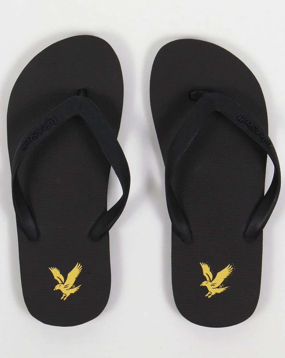 Lyle And Scott Brora Flip Flops Black - Image 3