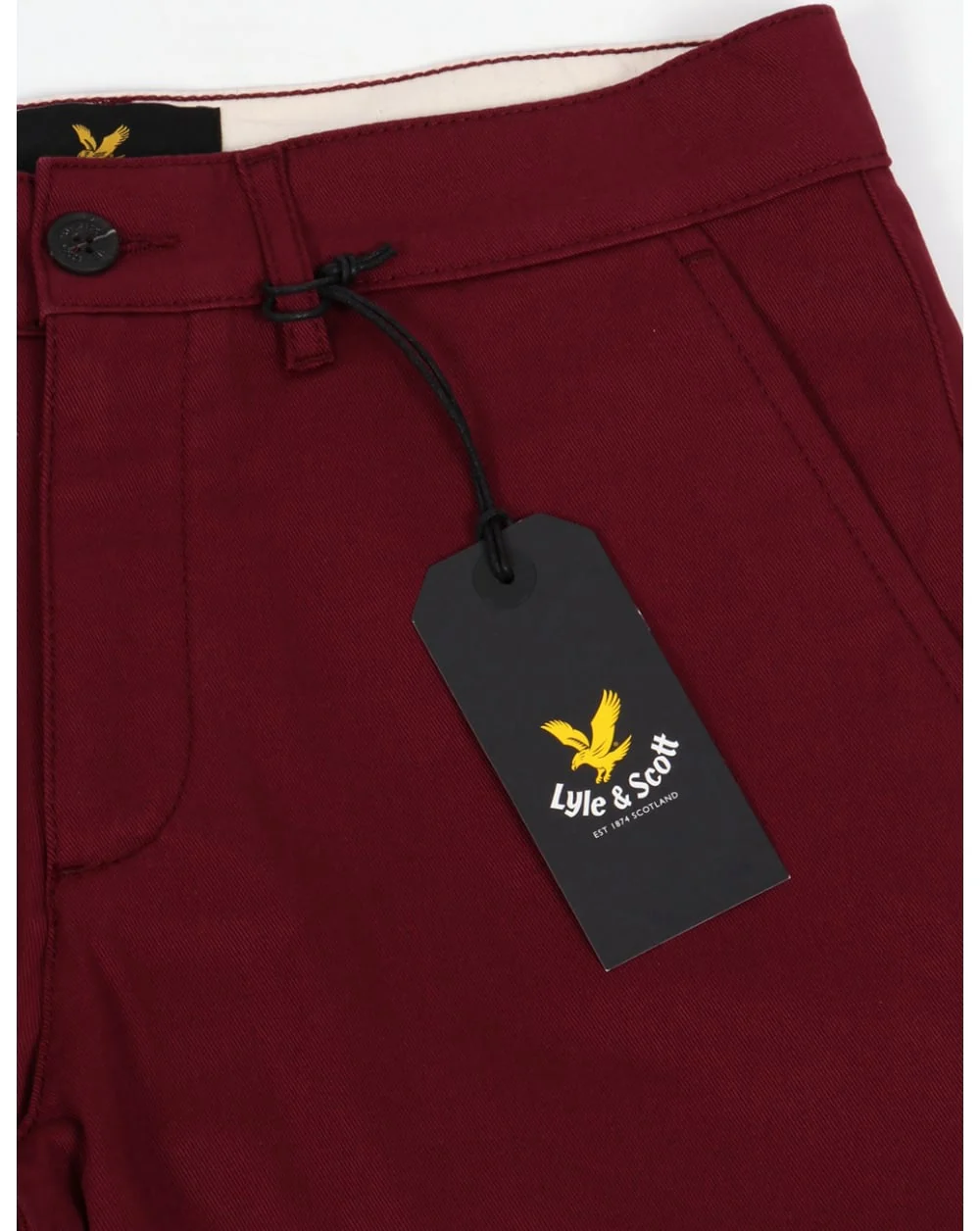 Lyle And Scott Chino Shorts 2 Claret Jug - Image 2