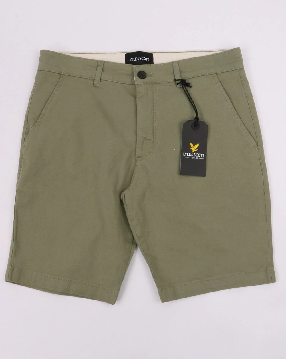 Lyle And Scott Chino Shorts Moss Green