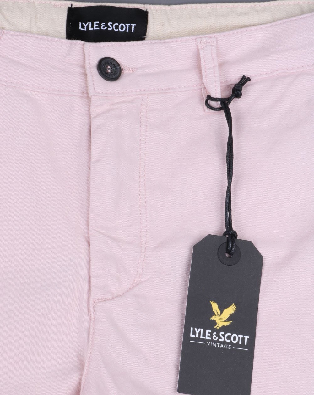 Lyle And Scott Chino Shorts Pastel Pink - Image 4