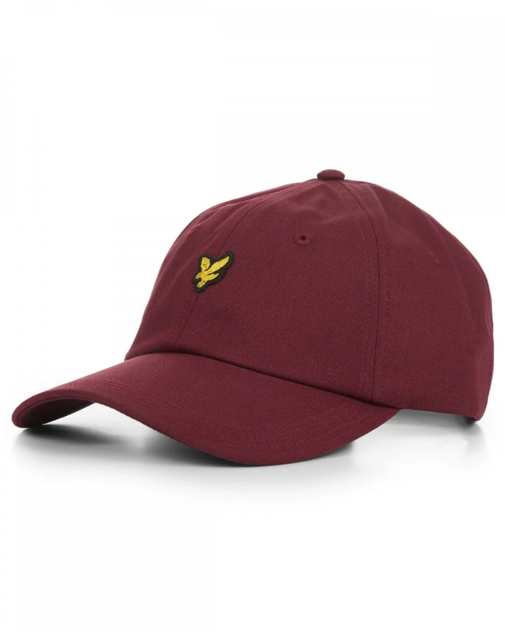 Lyle And Scott Cotton Twill Baseball Cap Claret Jug