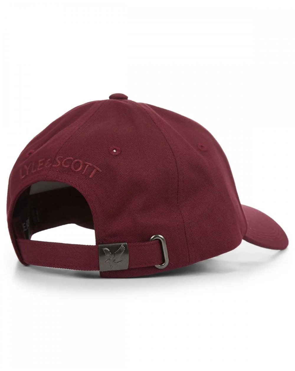 Lyle And Scott Cotton Twill Baseball Cap Claret Jug - Image 2