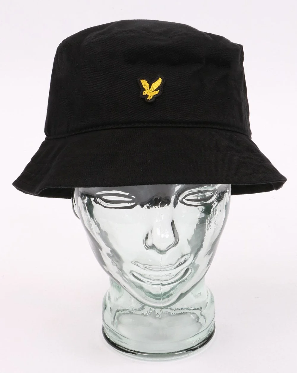 Lyle And Scott Cotton Twill Bucket Hat Black - Image 3