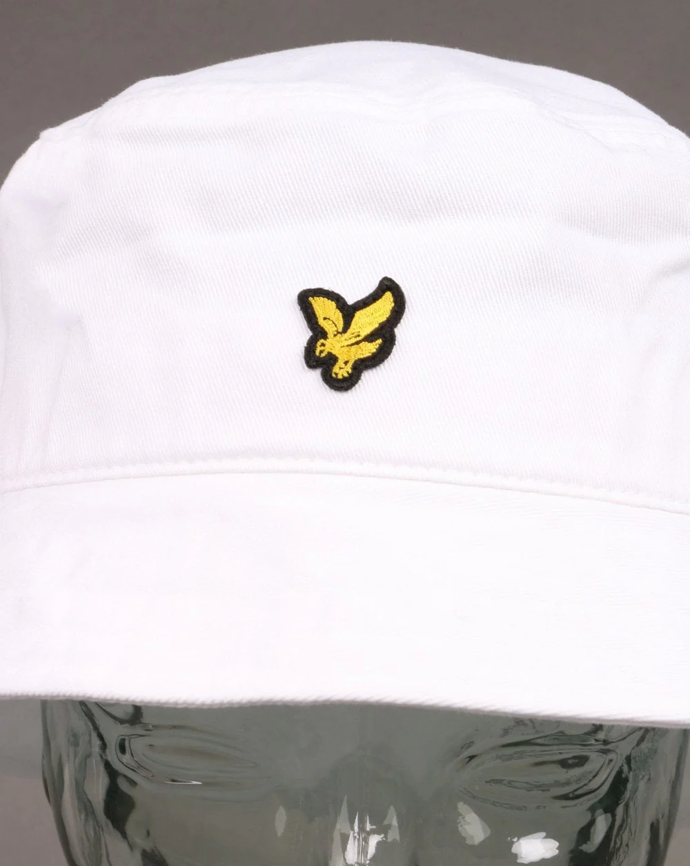 Lyle And Scott Cotton Twill Bucket Hat White - Image 2