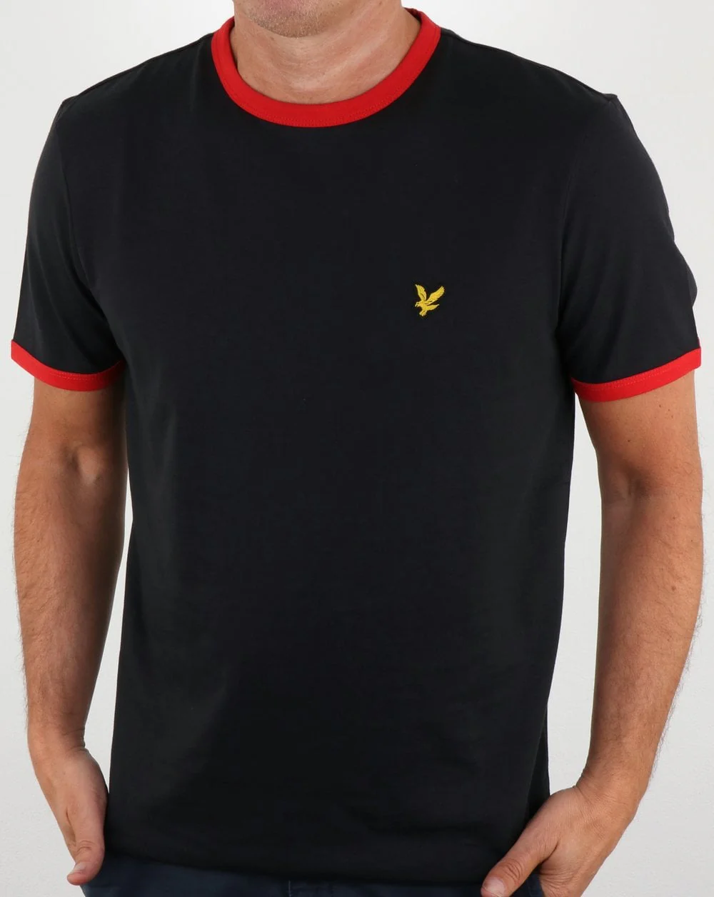 Lyle And Scott Country Ringer T Shirt Black
