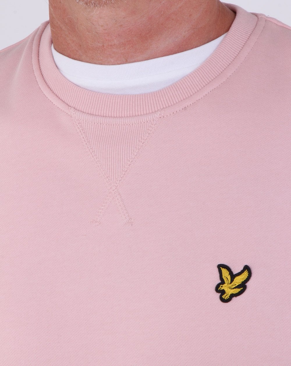 Lyle And Scott Crew Neck Sweatshirt Dusty Pink - Image 2