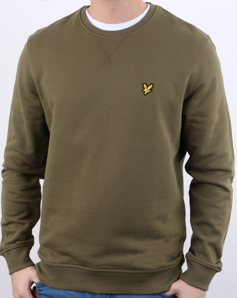 Lyle And Scott Crew Neck Sweatshirt Khaki