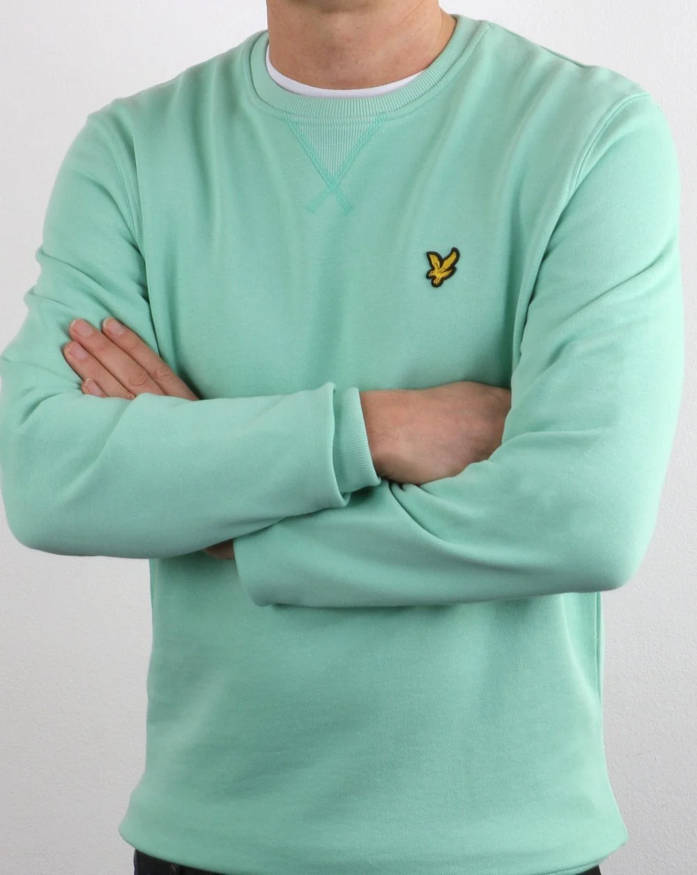 Lyle And Scott Crew Neck Sweatshirt Mint - Image 3