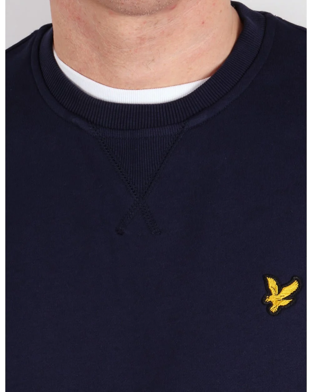 Lyle And Scott Crew Neck Sweatshirt Navy - Image 2