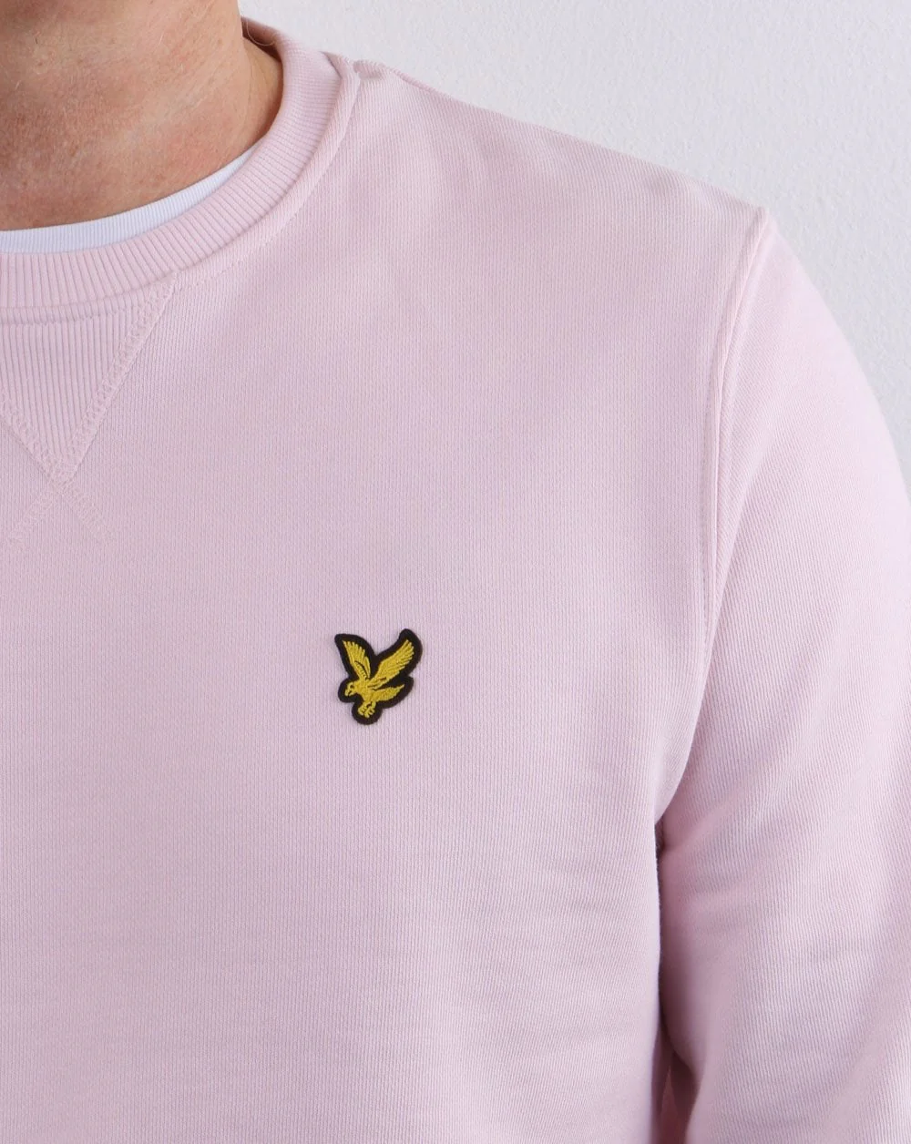 Lyle And Scott Crew Neck Sweatshirt Stonewash Pink - Image 2