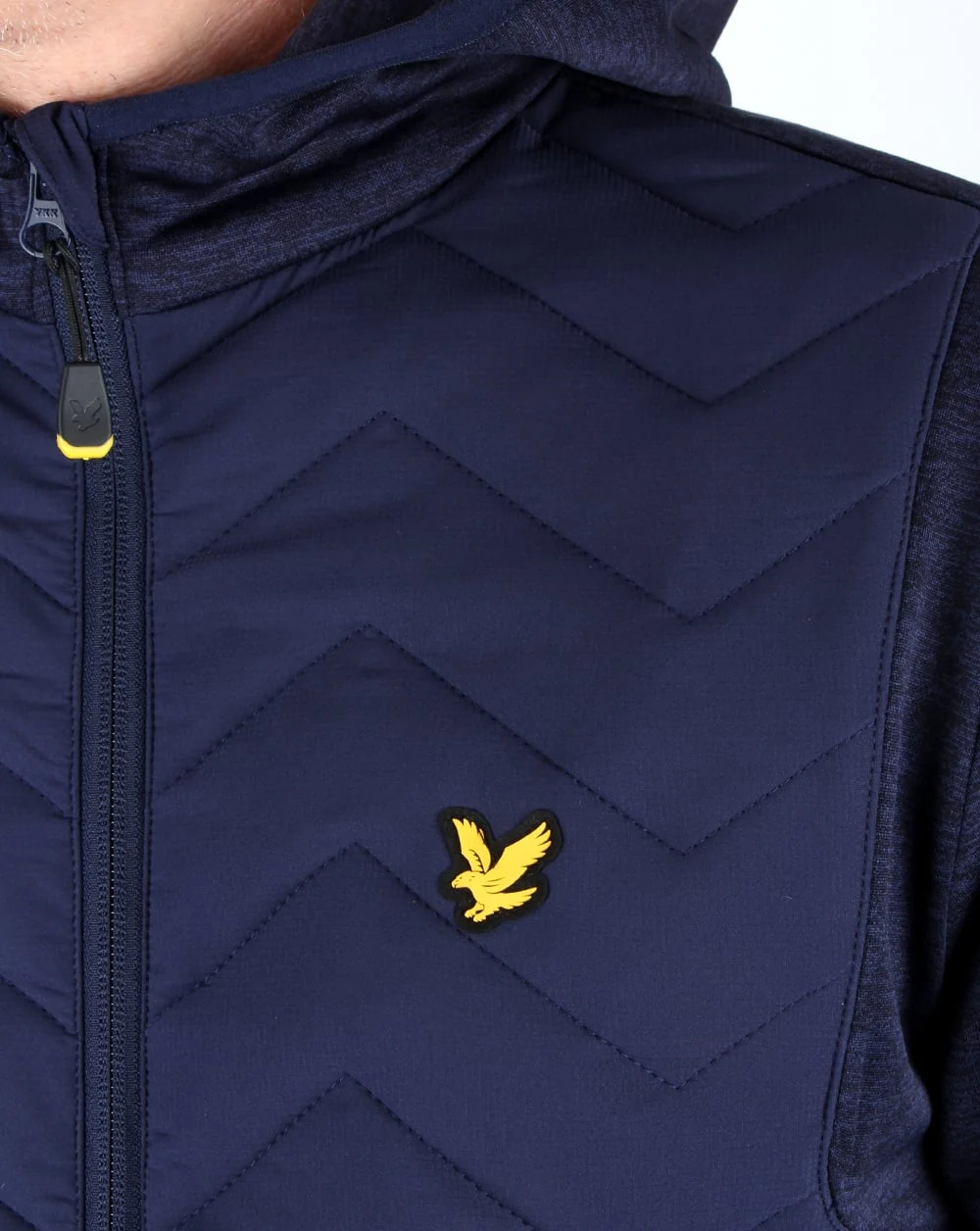 Lyle And Scott Detail Hooded Jacket Navy - Image 2