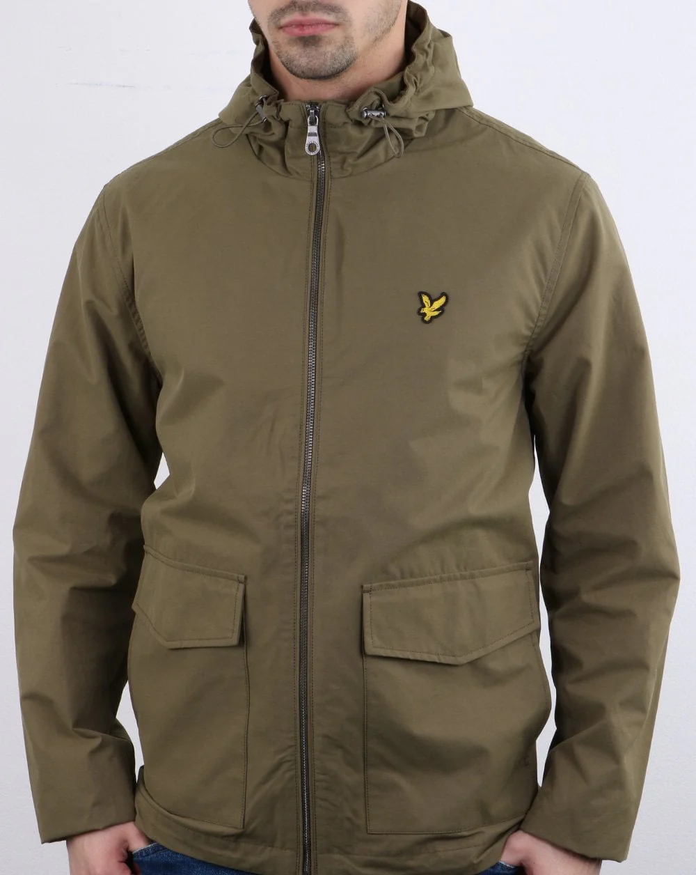 Lyle And Scott Double Pocket Jacket Khaki - Image 2