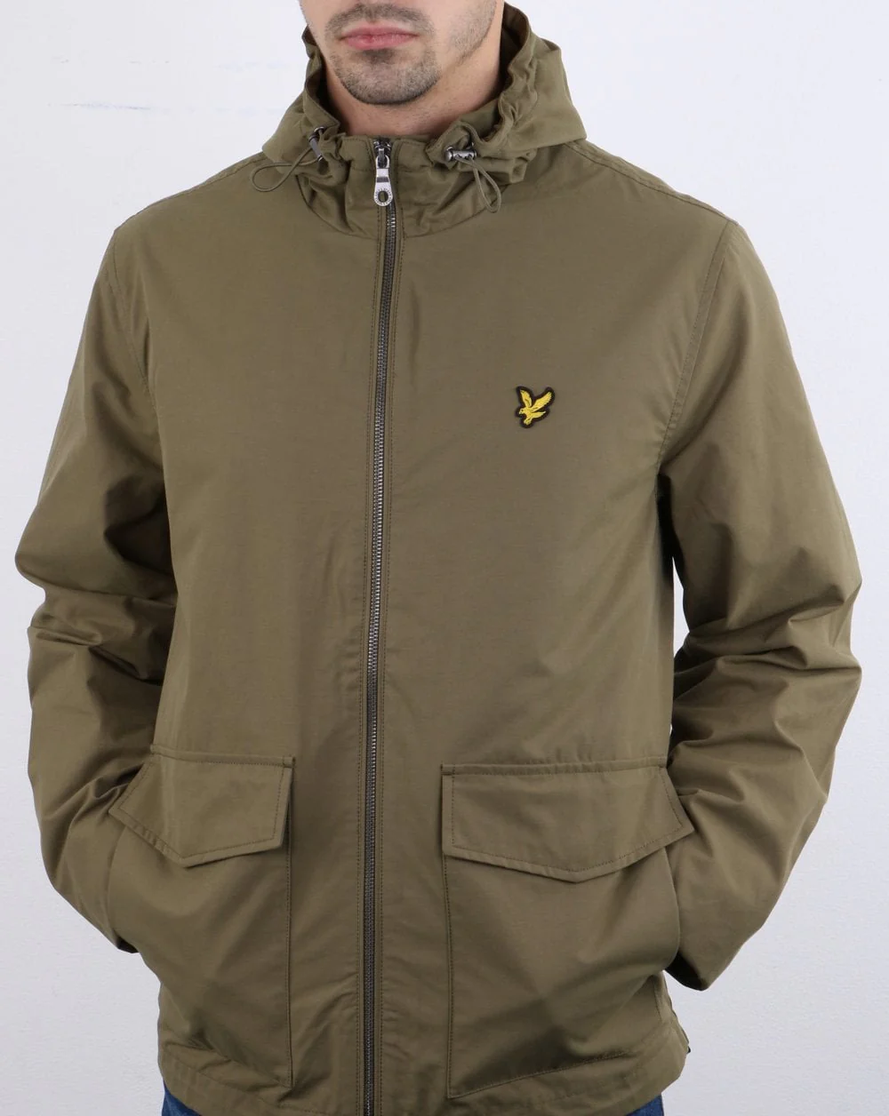 Lyle And Scott Double Pocket Jacket Khaki - Image 3