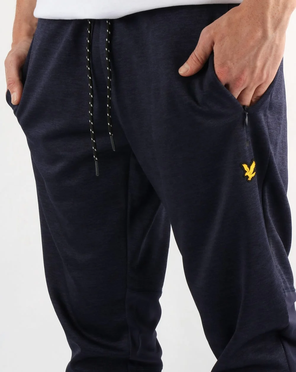 Lyle And Scott Fitness Greene Slim Fit Track Pants Navy - Image 2