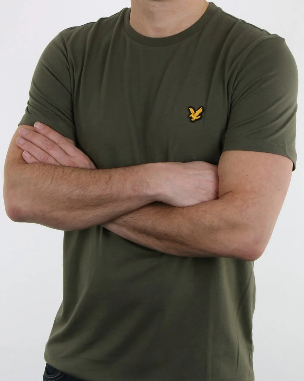 Lyle And Scott Fitness Martin T Shirt Olive - Image 3