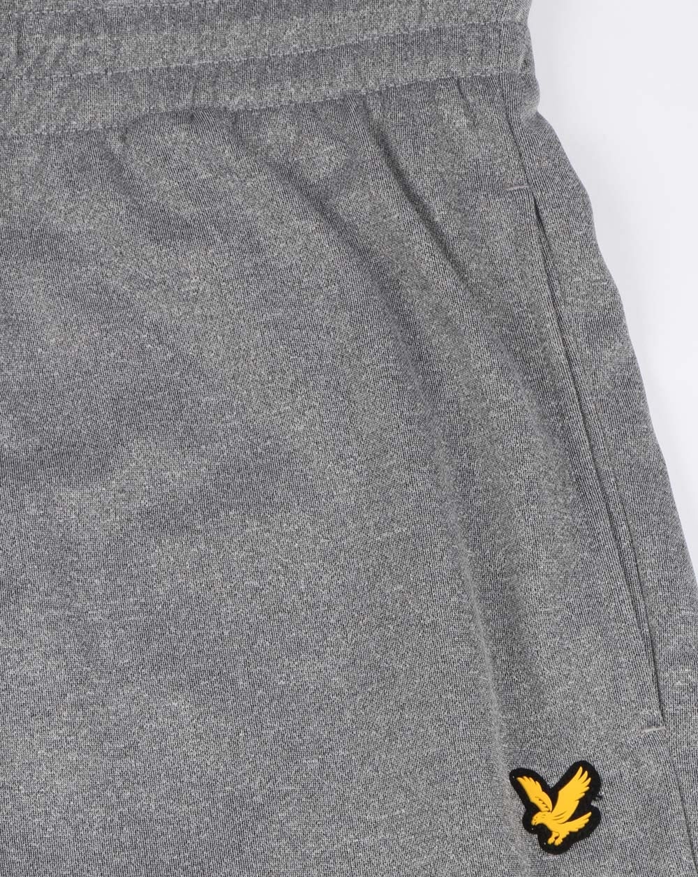 Lyle And Scott Fitness Randall Fleece Shorts Mid Grey Marl - Image 2