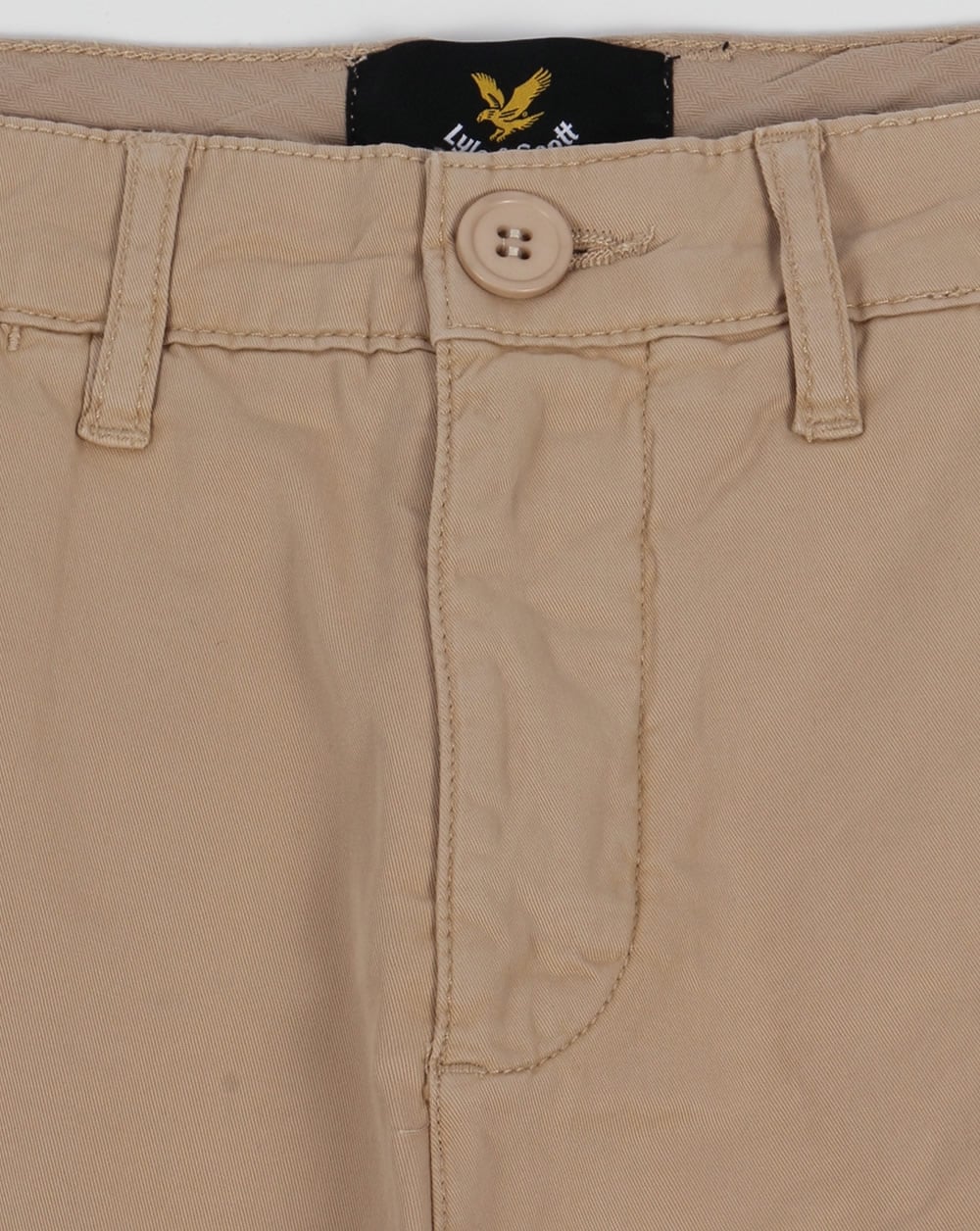 Lyle And Scott Garment Dye Shorts Stone - Image 2