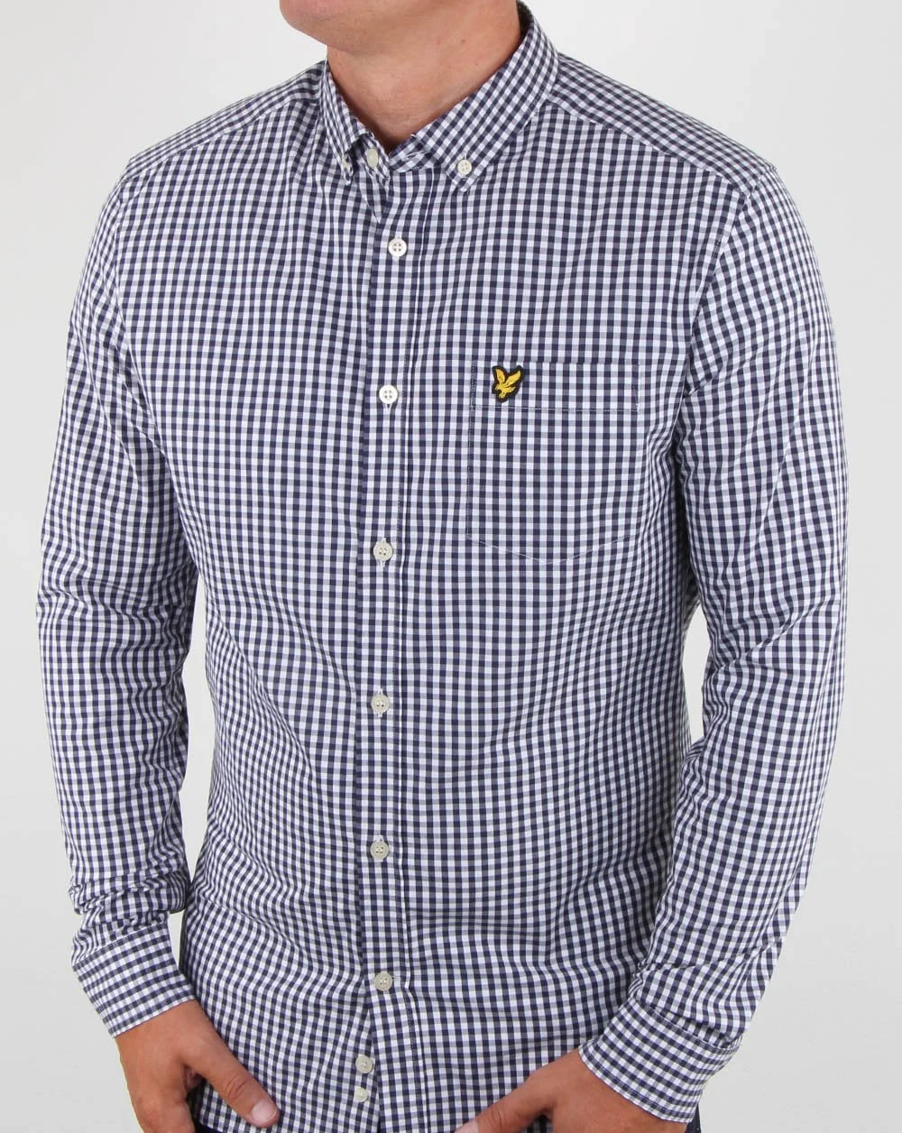 Lyle And Scott Gingham Shirt Navy