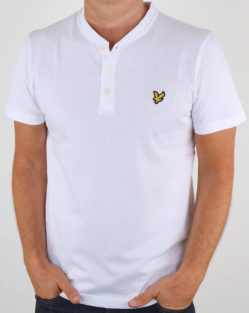 Lyle And Scott Henley T Shirt White - Image 4
