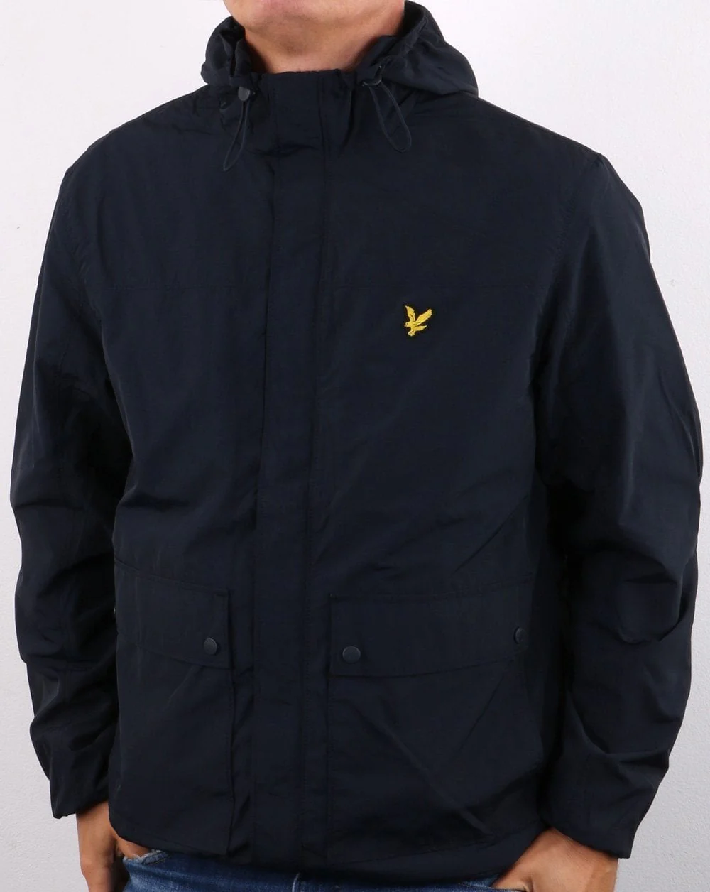 Lyle And Scott Hooded Jacket Navy - Image 2