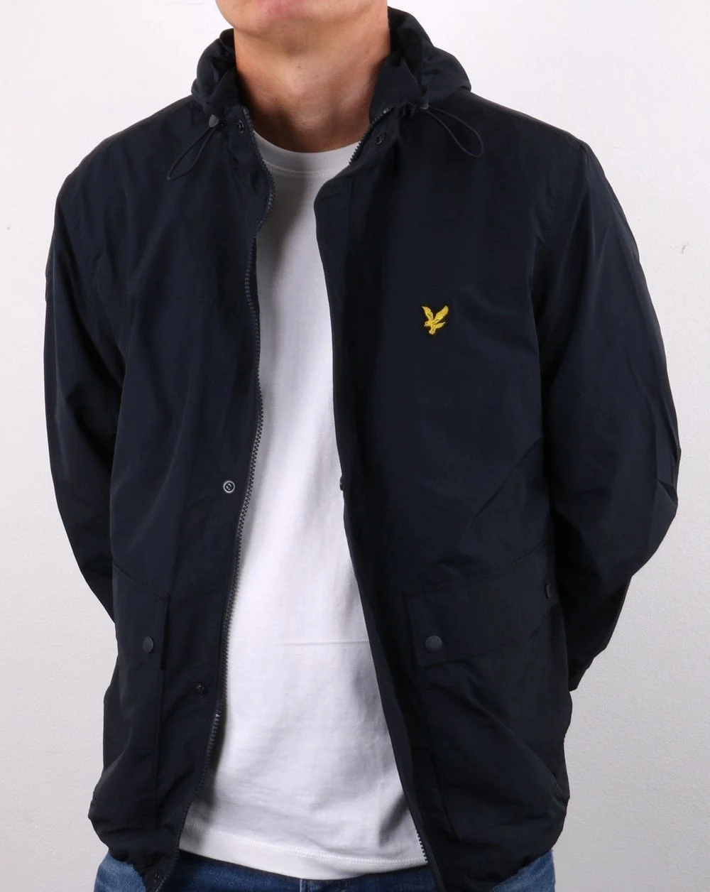 Lyle And Scott Hooded Jacket Navy - Image 3