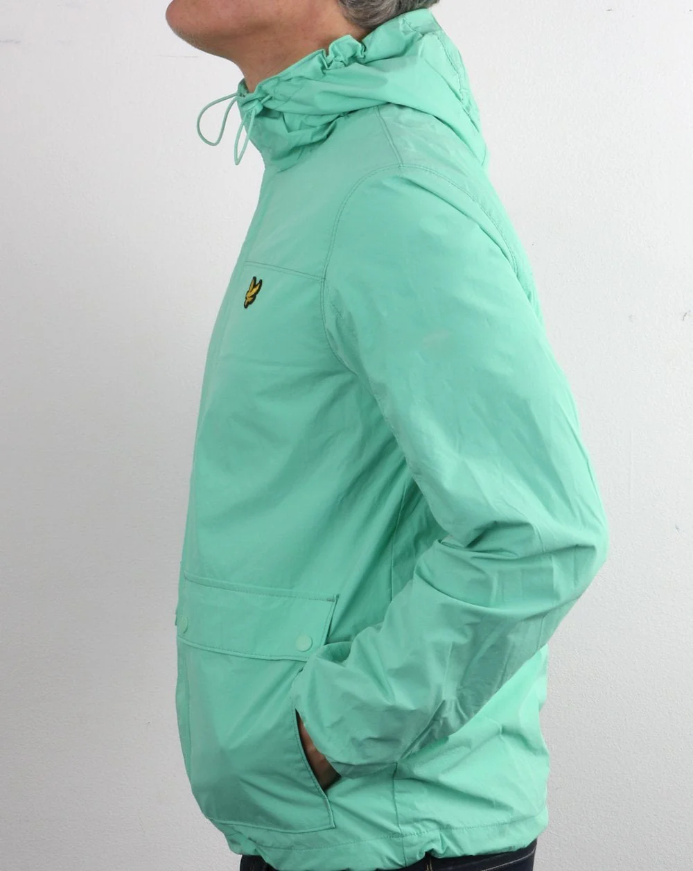 Lyle And Scott Hooded Pocket Jacket Mint - Image 3