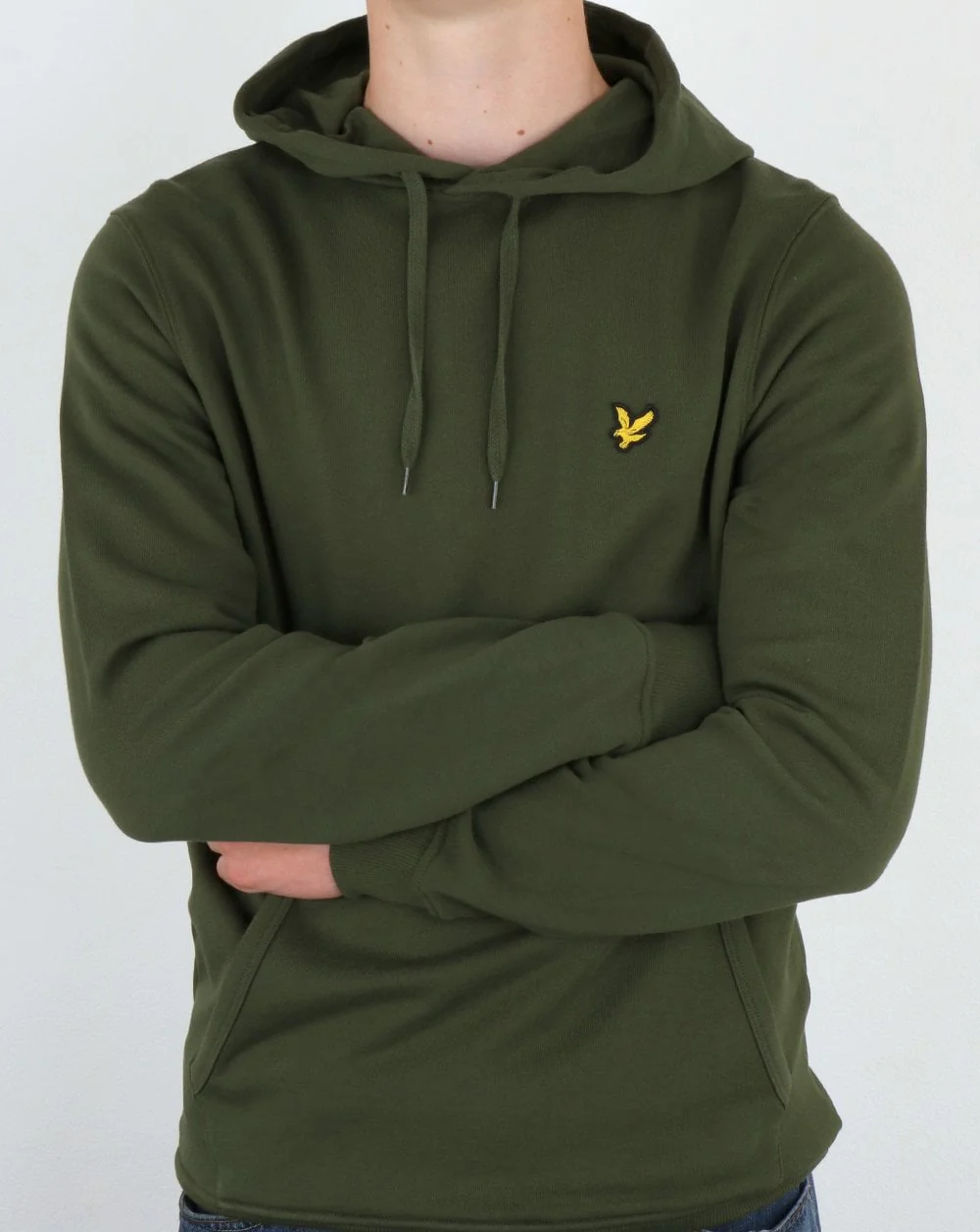 Lyle And Scott Hoodie Olive Green - Image 3