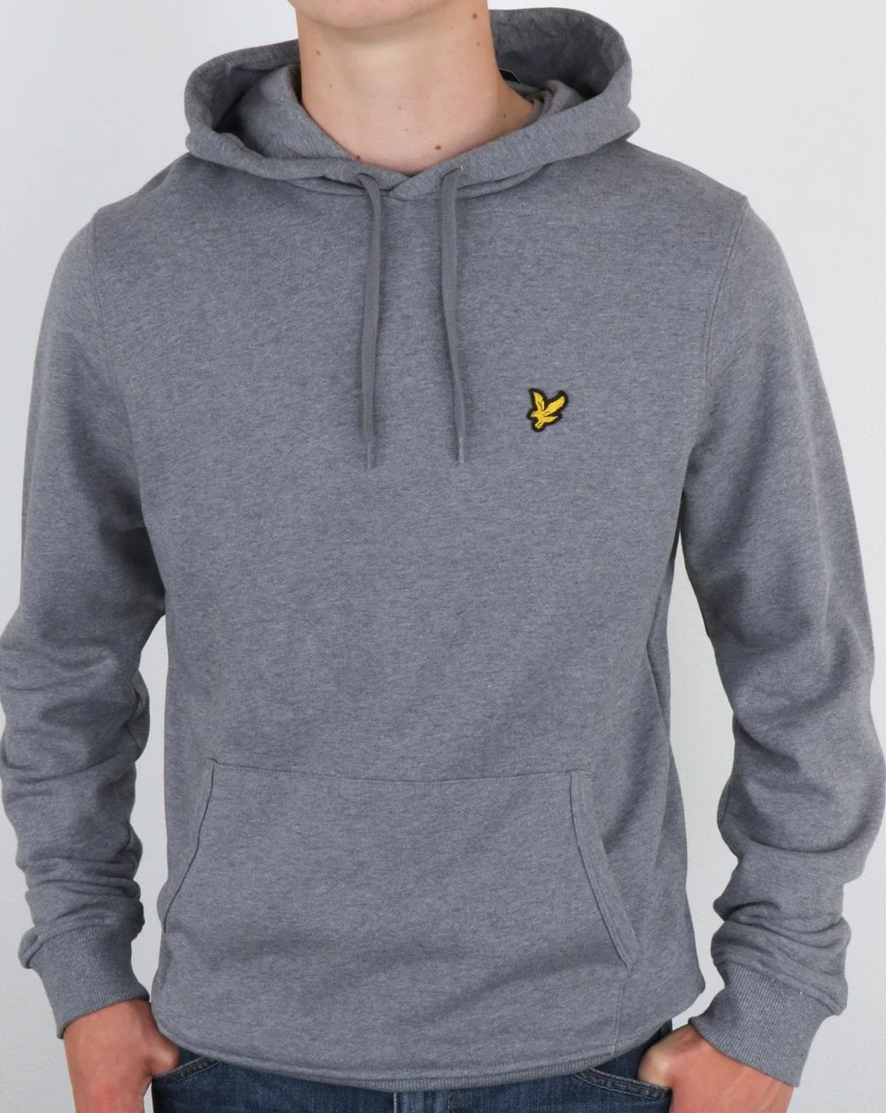 Lyle And Scott Hoody Mid Grey Marl