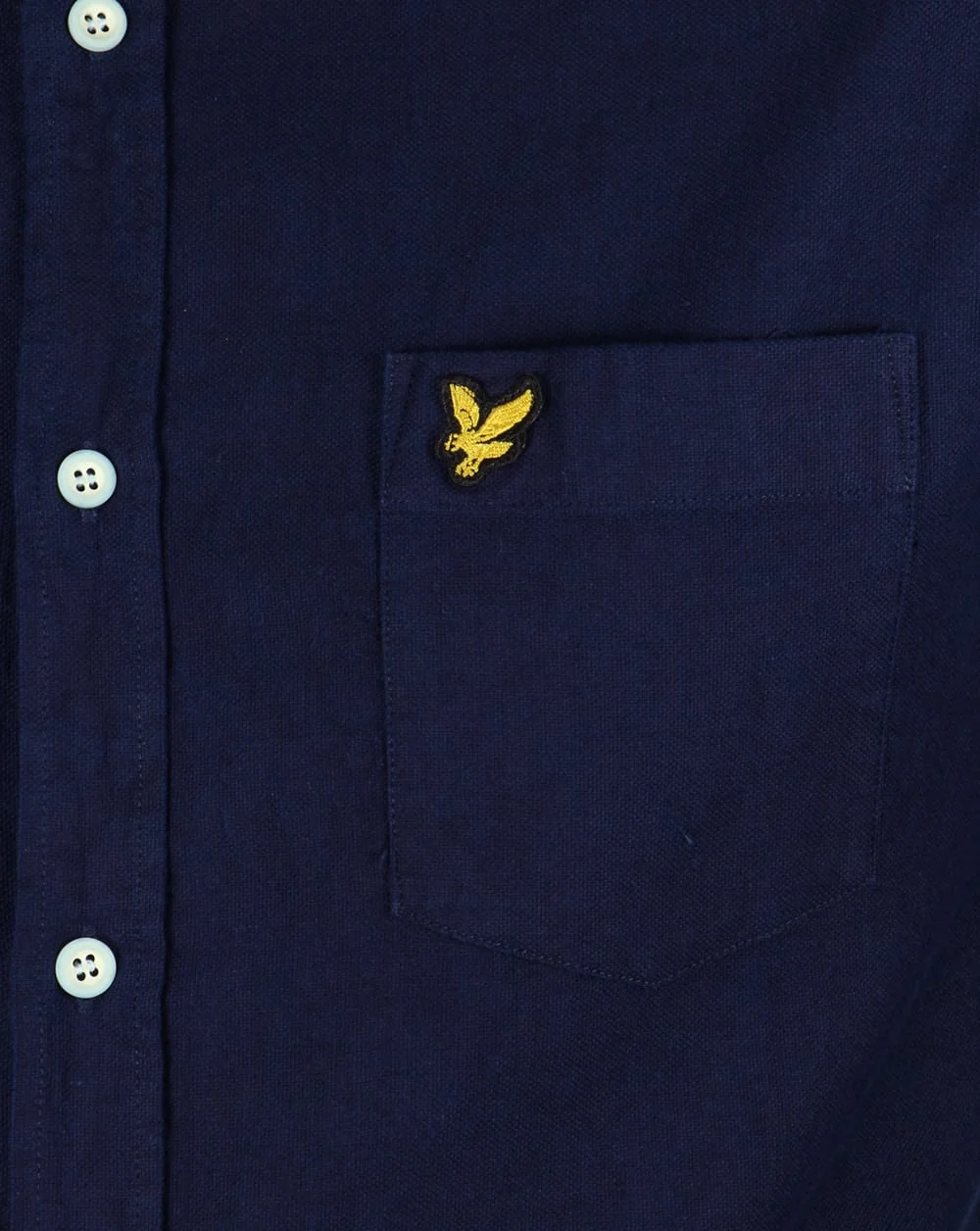 Lyle And Scott Indigo Oxford Shirt Dark Indigo - Image 3