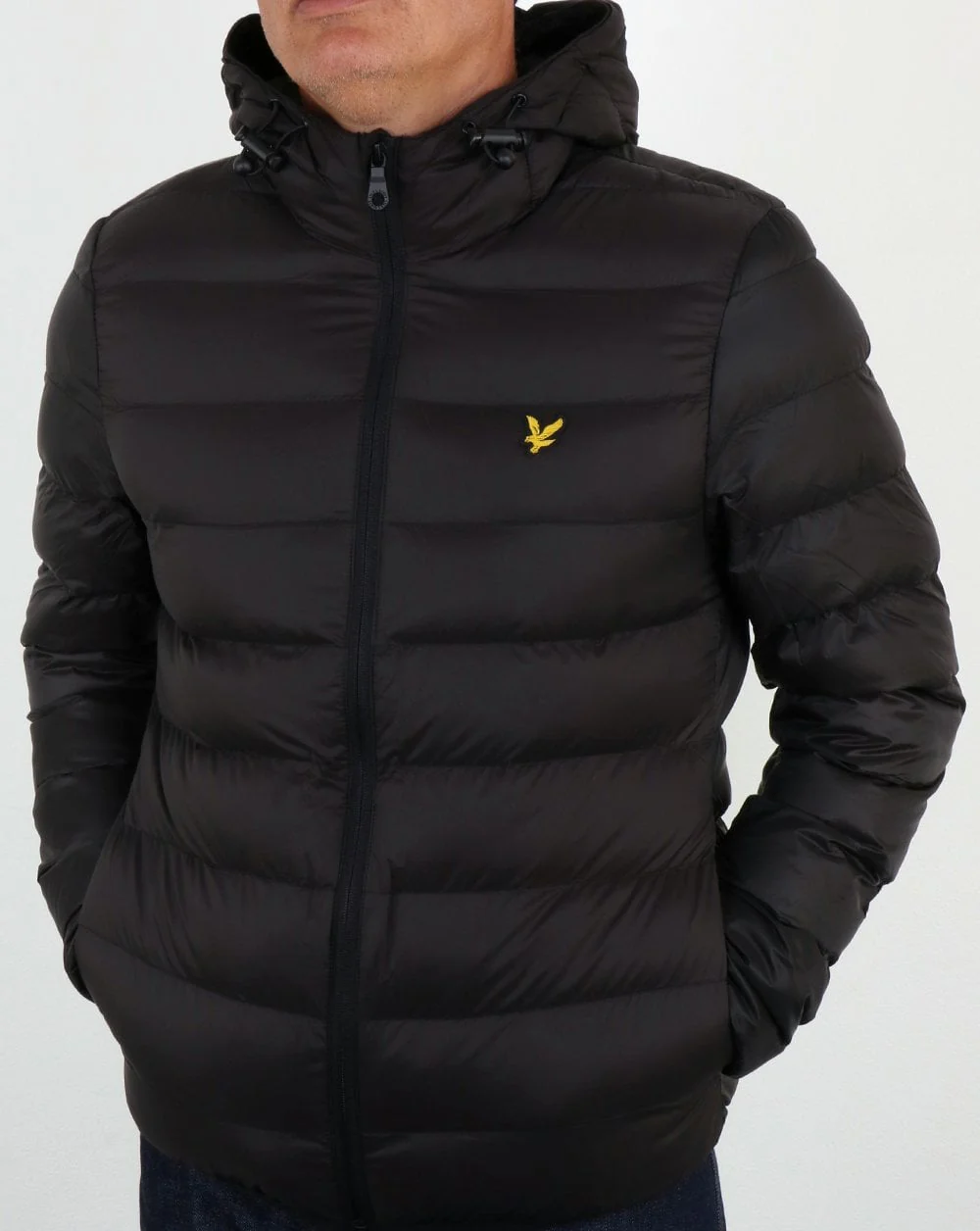 Lyle And Scott Lightweight Puffer Jacket Black - Image 3
