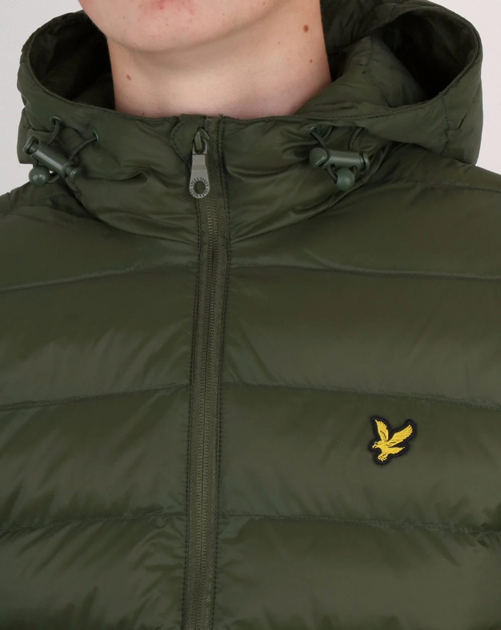 Lyle And Scott Lightweight Puffer Jacket Woodland Green - Image 2