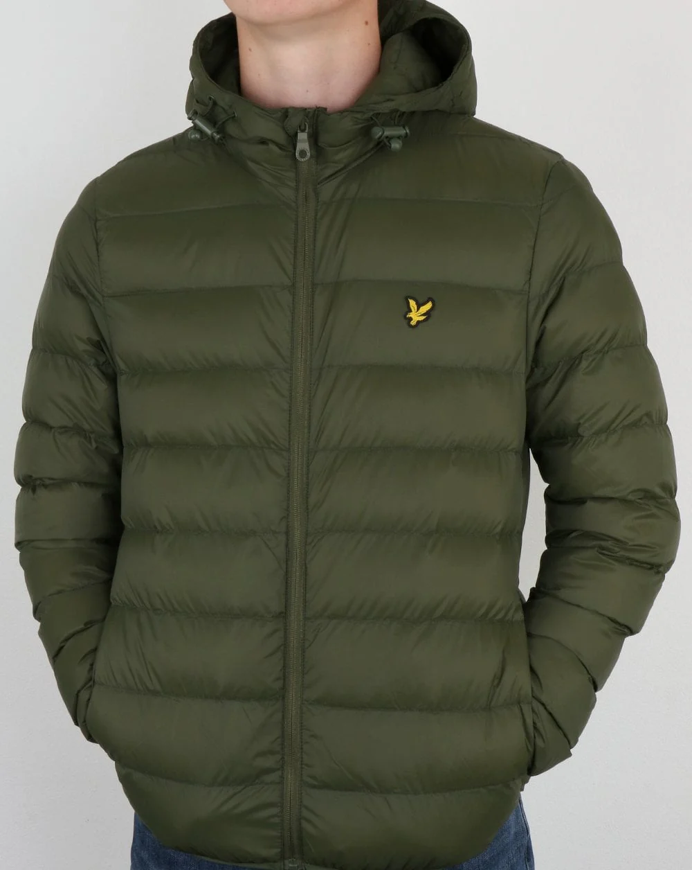Lyle And Scott Lightweight Puffer Jacket Woodland Green - Image 3