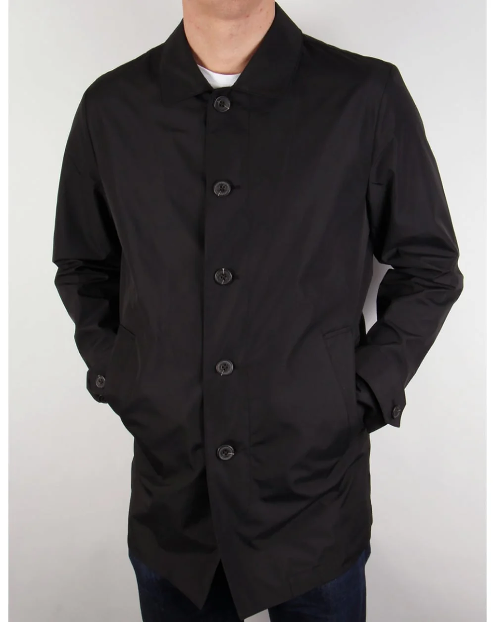 Lyle And Scott Lightweight Raincoat True Black - Image 3