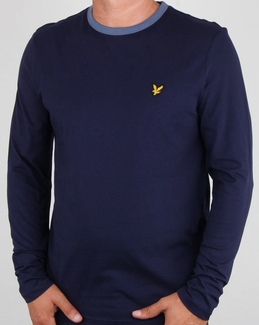Lyle And Scott Long Sleeve Ringer T-shirt Navy