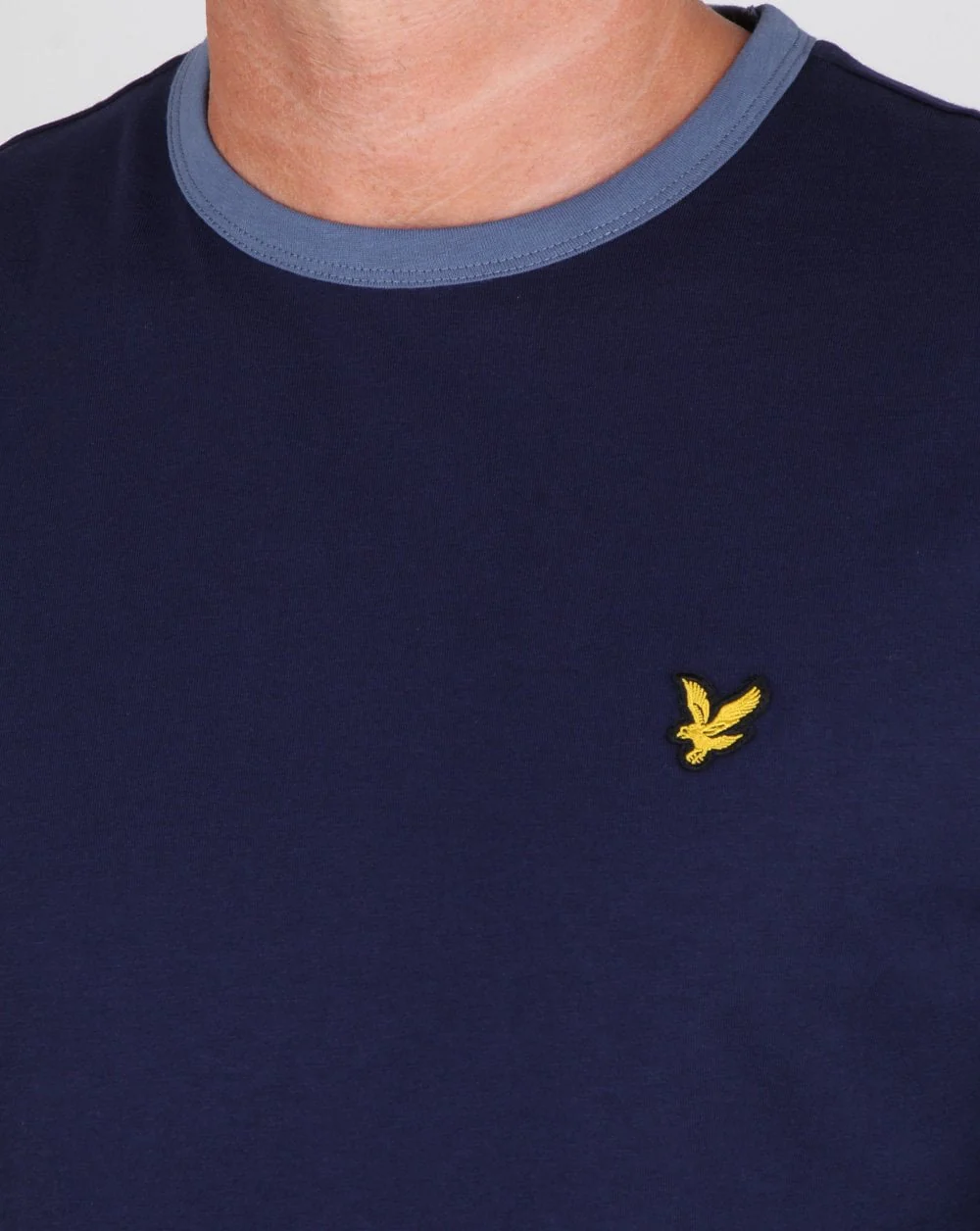 Lyle And Scott Long Sleeve Ringer T-shirt Navy - Image 2