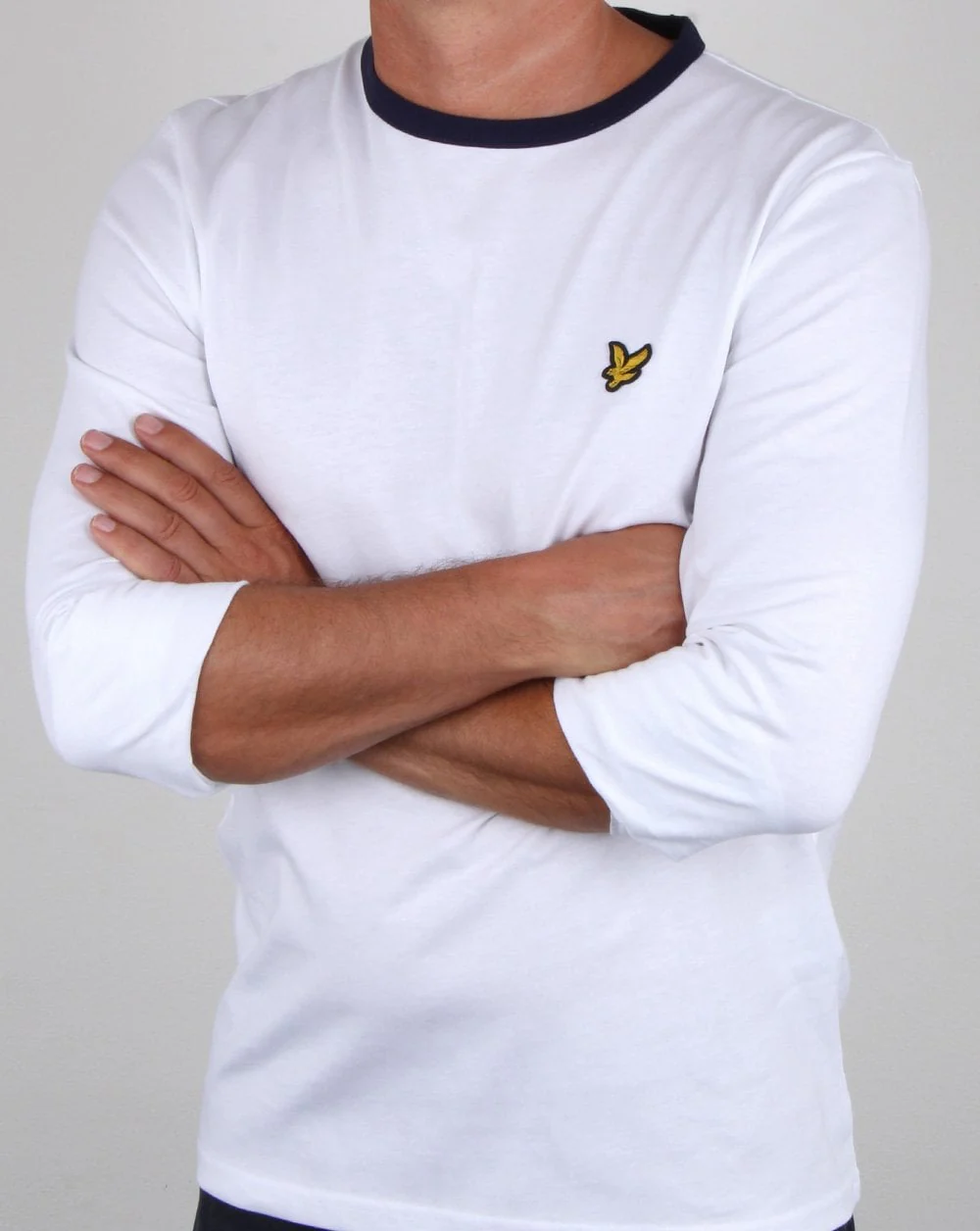 Lyle And Scott Long Sleeve Ringer T-shirt White - Image 3