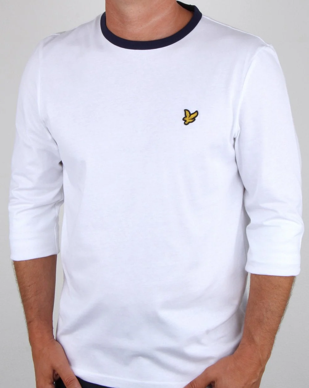 Lyle And Scott Long Sleeve Ringer T-shirt White - Image 4