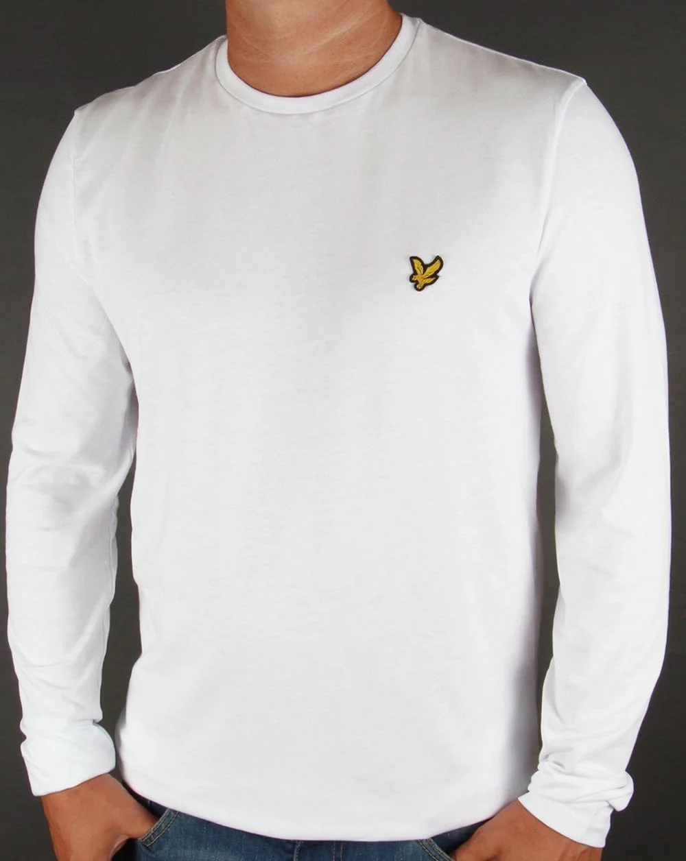 Lyle And Scott Long Sleeve T-shirt White - Image 3