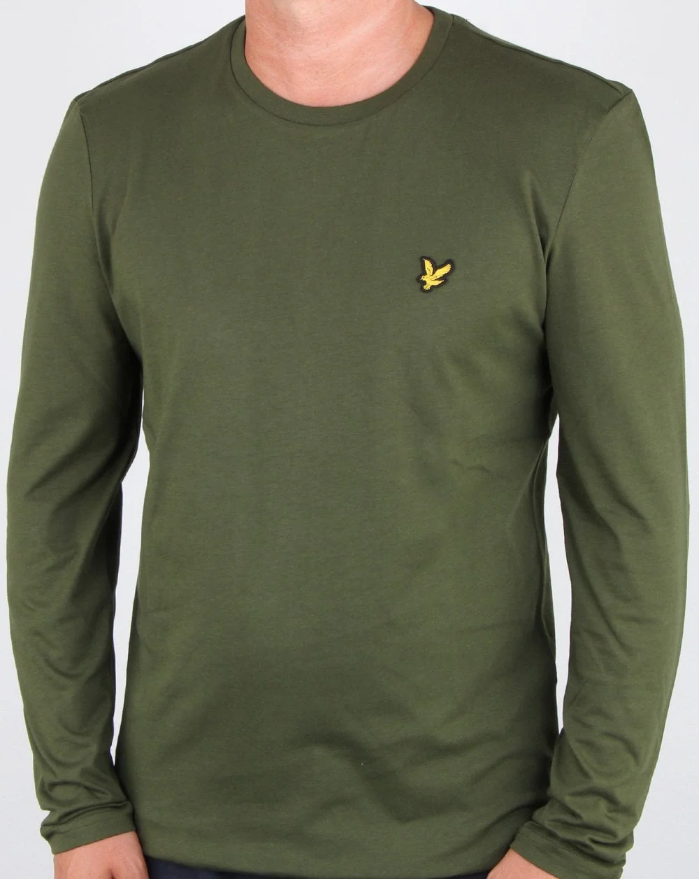 Lyle And Scott Long Sleeve T-shirt Woodland Green - Image 2