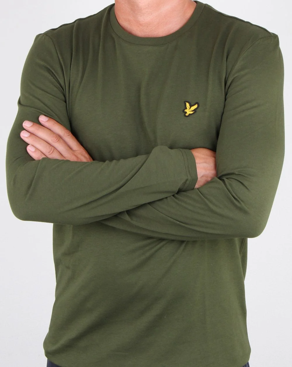 Lyle And Scott Long Sleeve T-shirt Woodland Green - Image 4