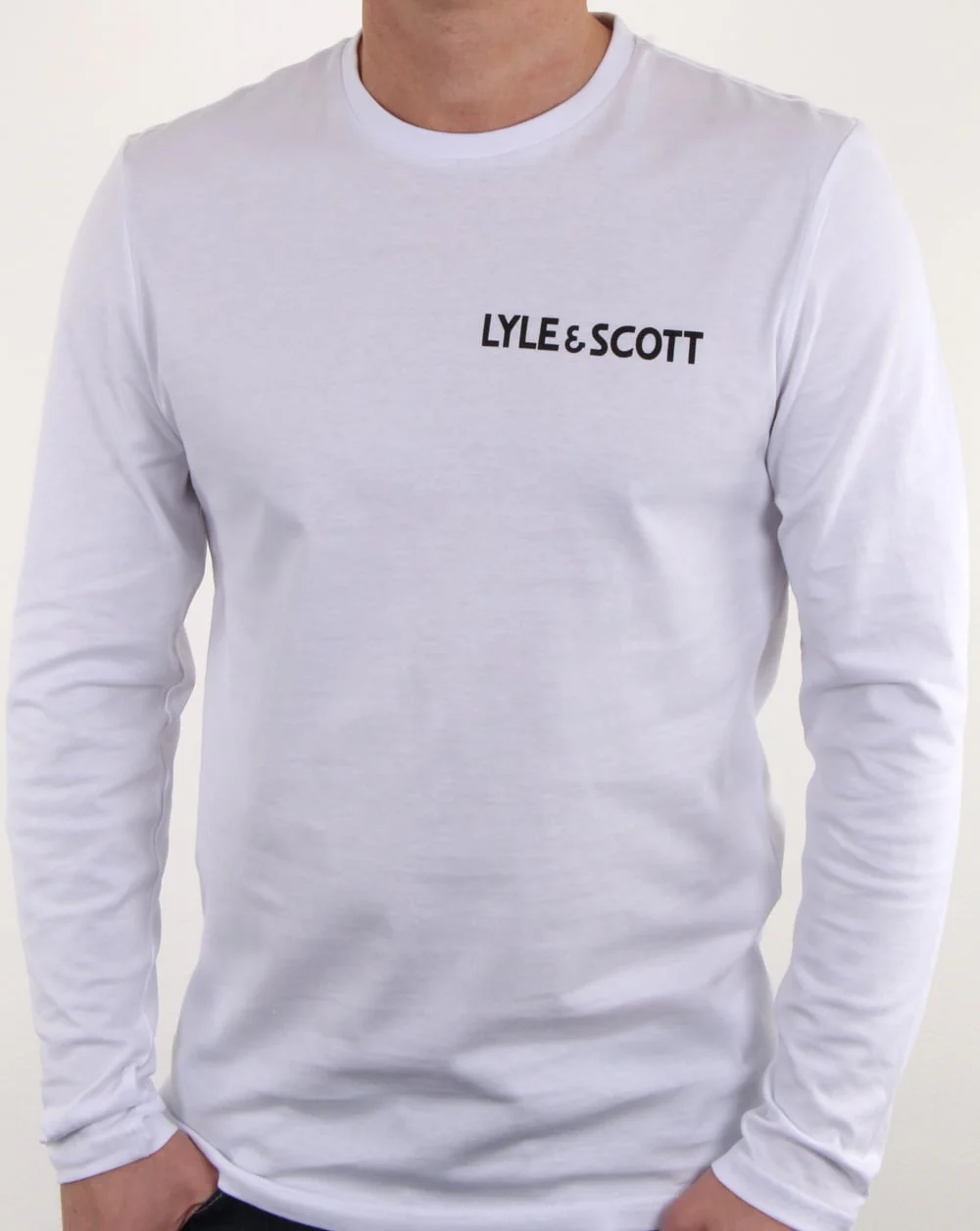 Lyle And Scott Mcgowan Long Sleeve Graphic T Shirt White - Image 2