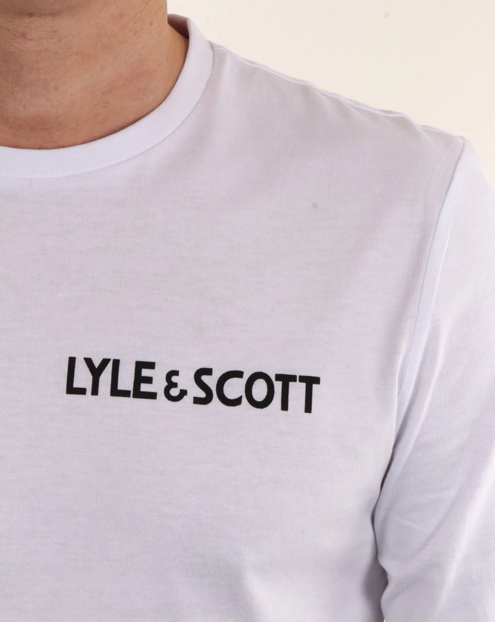 Lyle And Scott Mcgowan Long Sleeve Graphic T Shirt White - Image 3
