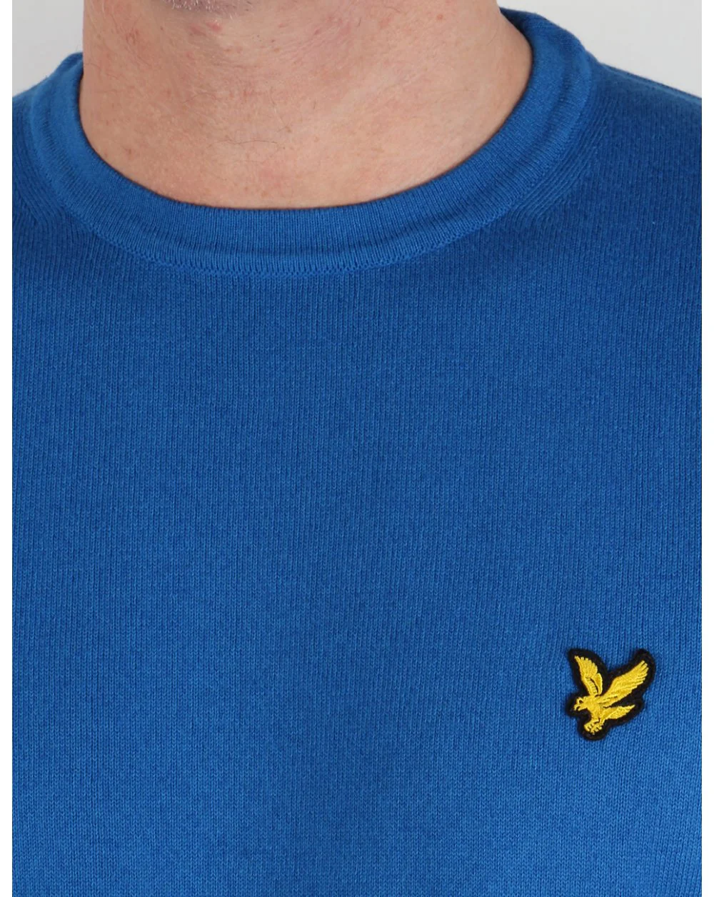 Lyle And Scott Merino Jumper Deep Cobalt - Image 2