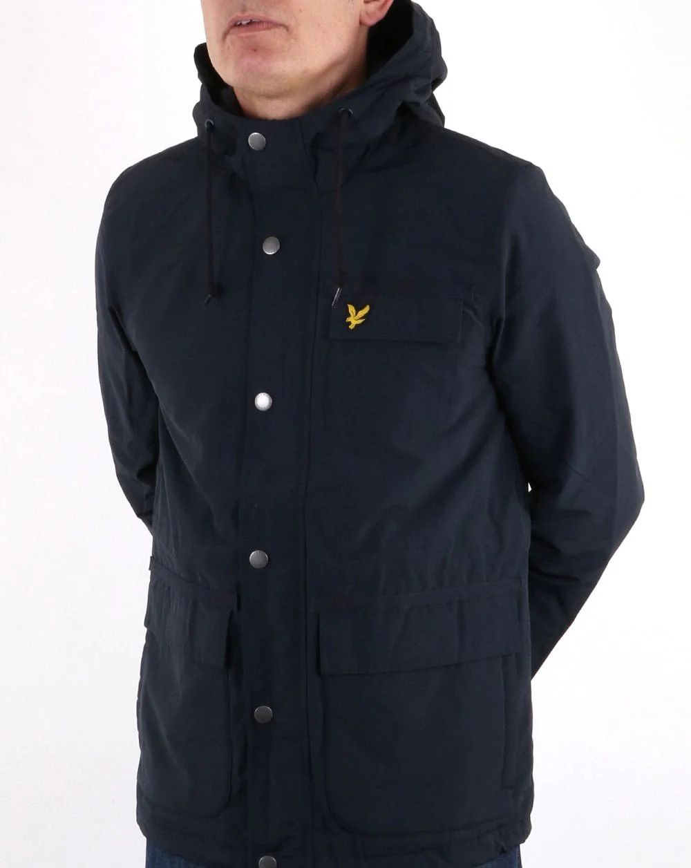 Lyle And Scott Micro Fleece Lined Jacket Dark Navy