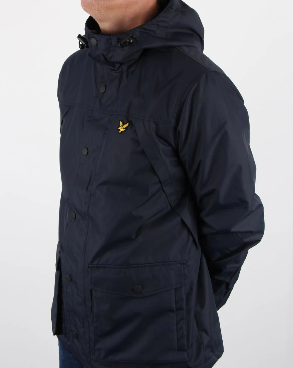 Lyle And Scott Micro Fleece Lined Jacket Navy - Image 4