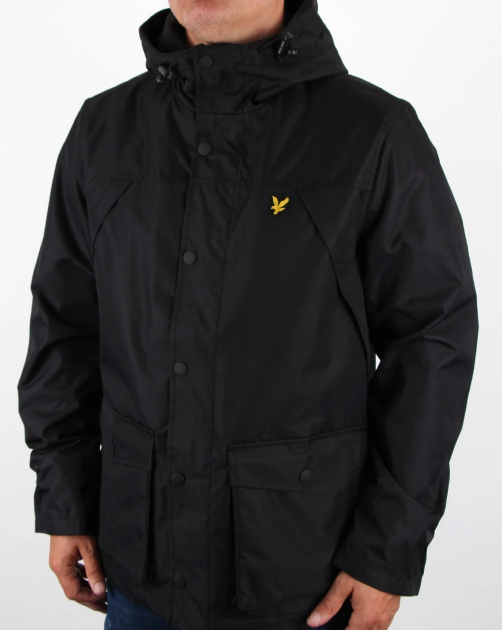 Lyle And Scott Micro Fleece Lined Jacket True Black