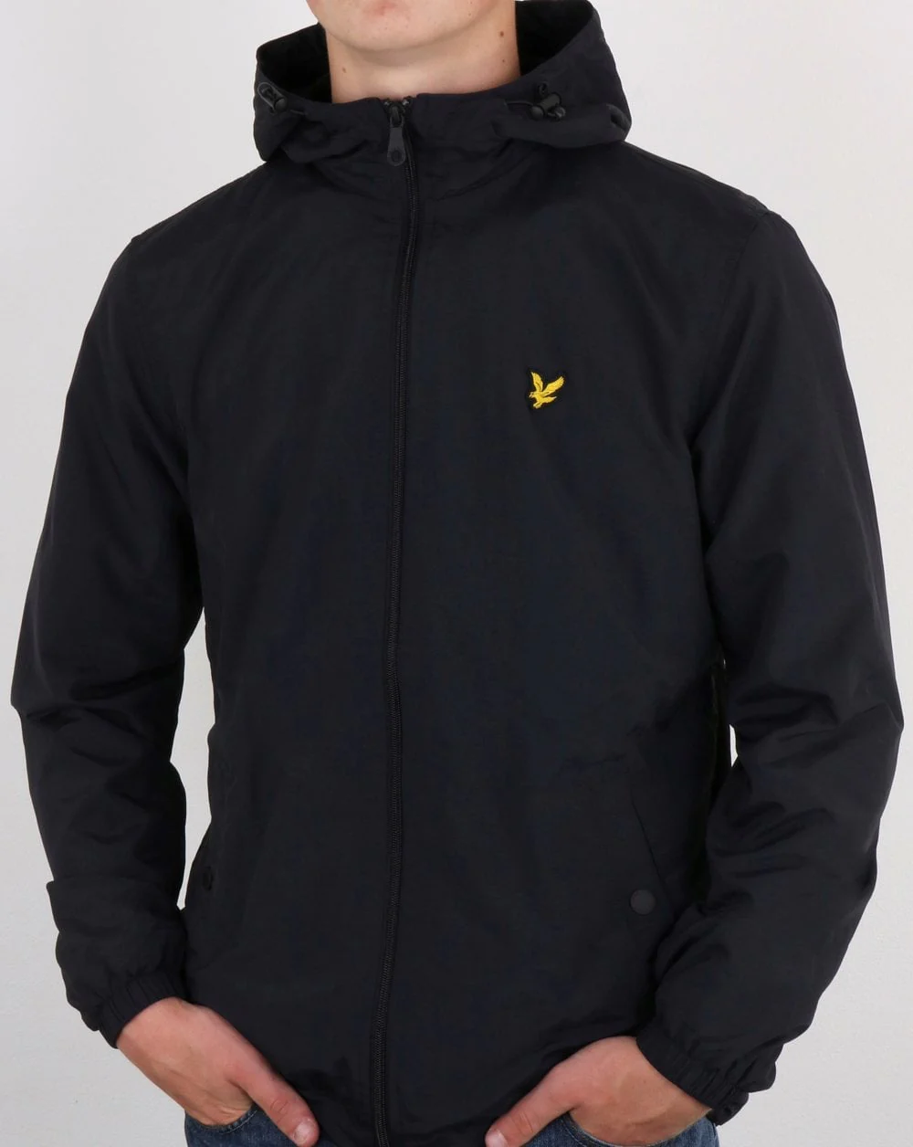 Lyle And Scott Microfleece Lined Zip Through Jacket Black