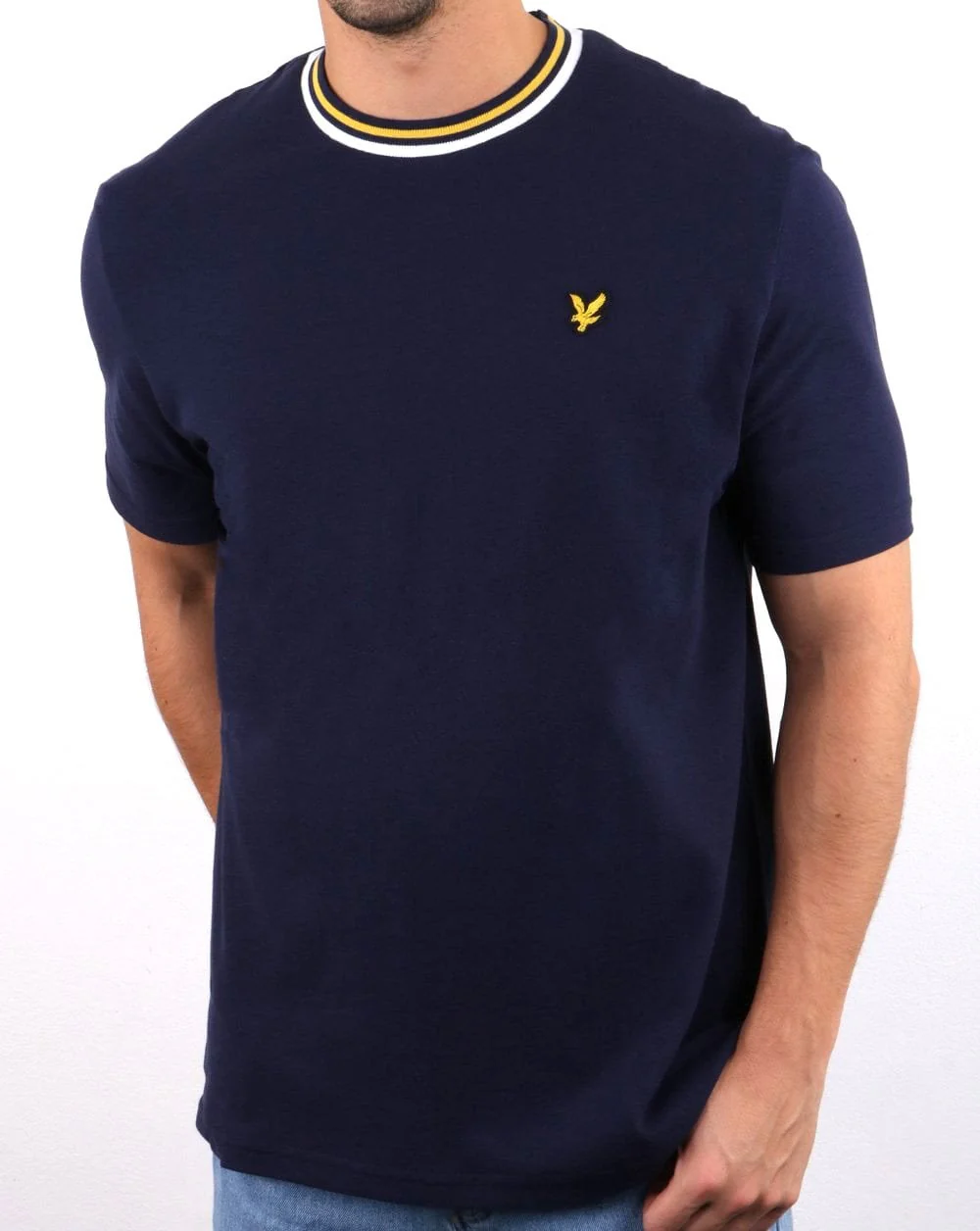 Lyle And Scott Multi Rib T-shirt Navy - Image 2